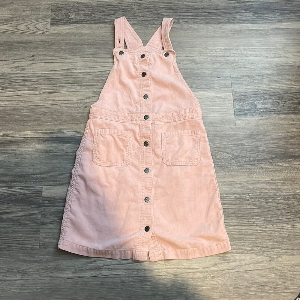 Blush Corduroy Overall Dress
